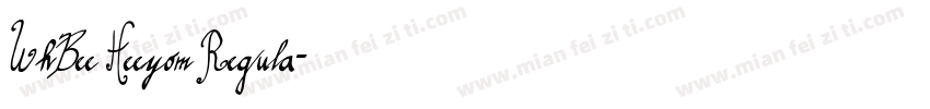 UhBee Heeyom Regula字体转换